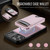 iPhone 18 Pro JEEHOOD J10 Flip Card Bag MagSafe Split RFID Leather Phone Case - Pink