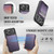 iPhone 18 Pro JEEHOOD J10 Flip Card Bag MagSafe Split RFID Leather Phone Case - Purple