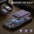 iPhone 18 Pro JEEHOOD J10 Flip Card Bag MagSafe Split RFID Leather Phone Case - Purple