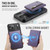 iPhone 18 Pro JEEHOOD J12 Exquisite RFID MagSafe Zipper Card Bag Phone Case - Purple