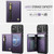 iPhone 18 Pro JEEHOOD J12 Exquisite RFID MagSafe Zipper Card Bag Phone Case - Purple