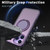 iPhone 18 Pro Kalebol 360-degree Rotating MagSafe Magnetic Holder Phone Case - Purple