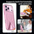 iPhone 18 Pro kalebol Honeycomb Cooling MagSafe Holder Phone Case - Pink