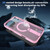 iPhone 18 Pro kalebol Honeycomb Cooling MagSafe Holder Phone Case - Pink