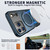 iPhone 18 Pro Kalebol Magnetic MagSafe Rotation Holder PC Phone Case - Blue