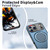 iPhone 18 Pro Kalebol Magnetic MagSafe Rotation Holder PC Phone Case - Blue
