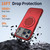 iPhone 18 Pro Kalebol Magnetic MagSafe Rotation Holder PC Phone Case - Red