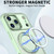 iPhone 18 Pro kalebol MagSafe Metal Ring Holder Phone Case - Avocado Green