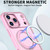 iPhone 18 Pro kalebol MagSafe Metal Ring Holder Phone Case - Pink