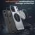 iPhone 18 Pro kalebol Metal 360 Degree Rotation Holder MagSafe Phone Case - Grey