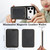 iPhone 18 Pro Kalebol Slim MagSafe Ring Magnetic Card Bag Leather Phone Case - Black