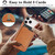iPhone 18 Pro Kalebol Slim MagSafe Ring Magnetic Card Bag Leather Phone Case - Brown