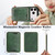 iPhone 18 Pro Kalebol Slim MagSafe Ring Magnetic Card Bag Leather Phone Case - Green