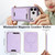iPhone 18 Pro Kalebol Slim MagSafe Ring Magnetic Card Bag Leather Phone Case - Purple
