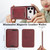 iPhone 18 Pro Kalebol Slim MagSafe Ring Magnetic Card Bag Leather Phone Case - Red