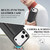 iPhone 18 Pro Kalebol Strong Magnetic MagSafe Tri-Fold Wallet Leather Phone Case - Black