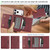 iPhone 18 Pro Kalebol Strong Magnetic MagSafe Tri-Fold Wallet Leather Phone Case - Red