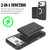 iPhone 18 Pro Kalebol Strong MagSafe Magnetic Two-Fold Card Bag Leather Phone Case - Black
