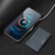 iPhone 18 Pro Kalebol Strong MagSafe Magnetic Two-Fold Card Bag Leather Phone Case - Blue