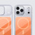 iPhone 18 Pro Kalebol Transparent Magnetic MagSafe Skin Feel Phone Case - Orange