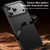 iPhone 18 Pro Kevlar Fiber Texture Shockproof Magnetic Phone Case - Black