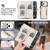 iPhone 18 Pro KLT-033 Detachable 2 in 1 Zipper Wallet Magnetic Phone Case with Lanyard - Apricot