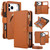 iPhone 18 Pro KLT-033 Detachable 2 in 1 Zipper Wallet Magnetic Phone Case with Lanyard - Brown