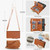 iPhone 18 Pro KLT-033 Detachable 2 in 1 Zipper Wallet Magnetic Phone Case with Lanyard - Brown