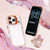 iPhone 18 Pro Lens Frame Holder Acrylic TPU Phone Case - Clear Orange