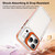 iPhone 18 Pro Lens Frame Holder Acrylic TPU Phone Case - Clear Orange
