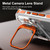 iPhone 18 Pro Lens Frame Holder Acrylic TPU Phone Case - Clear Orange