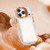 iPhone 18 Pro Lens Frame Holder Acrylic TPU Phone Case - Clear Orange