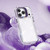 iPhone 18 Pro Lens Frame Holder Acrylic TPU Phone Case - Clear Purple