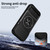 iPhone 18 Pro Lens Sliding Window Multifunctional Magnetic Shockproof Phone Case - Black
