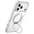 iPhone 18 Pro LeReach TOC Crystal Series Armor Rotation Holder Magnetic Phone Case - Transparent