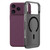 iPhone 18 Pro LeReach TOC Icicle Series Ice Mist Double-Sided Non-Slip Magnetic Phone Case - Black