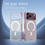 iPhone 18 Pro LeReach TOC Icicle Series Ice Mist Double-Sided Non-Slip Magnetic Phone Case - Black