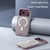 iPhone 18 Pro LeReach TOC Icicle Series Ice Mist Double-Sided Non-Slip Magnetic Phone Case - White