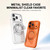 iPhone 18 Pro Liquid Silicone Frame Hybrid Clear Back Panel Rotatable Magnetic Holder Phone Case - Purple