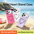 iPhone 18 Pro Liquid Silicone Metal Heart-Shaped Kickstand Phone Case - Purple