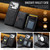 iPhone 18 Pro MAGKING K5 Series RFID Tri-fold Card Bag Detachable Magnetic Phone Case - Black