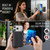 iPhone 18 Pro MAGKING K5 Series RFID Tri-fold Card Bag Detachable Magnetic Phone Case - Black