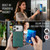 iPhone 18 Pro MAGKING K5 Series RFID Tri-fold Card Bag Detachable Magnetic Phone Case - Green
