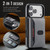 iPhone 18 Pro MAGKING K5 Series RFID Tri-fold Card Bag Detachable Magnetic Phone Case - Grey