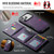 iPhone 18 Pro MAGKING K5 Series RFID Tri-fold Card Bag Detachable Magnetic Phone Case - Purple
