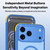 iPhone 18 Pro Magnetic Shockproof Protective Phone Case - Black