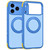 iPhone 18 Pro Magnetic Shockproof Protective Phone Case with 360 Degree Rotating Holder - Blue