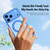 iPhone 18 Pro Magnetic Shockproof Protective Phone Case with 360 Degree Rotating Holder - Blue