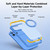iPhone 18 Pro Magnetic Shockproof Protective Phone Case with 360 Degree Rotating Holder - Blue
