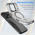 iPhone 18 Pro MagSafe Frosted Translucent TPU + PC Full Coverage Phone Case - Black